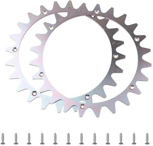 Anti-Slip Spikes for Mowing Robot L Type, 225mm Traction Wheel Studs, Metal Grip Enhancers for Various Terrains, Silver, 14 Pieces (2 Spikes + 12 Screws) in Kuwait