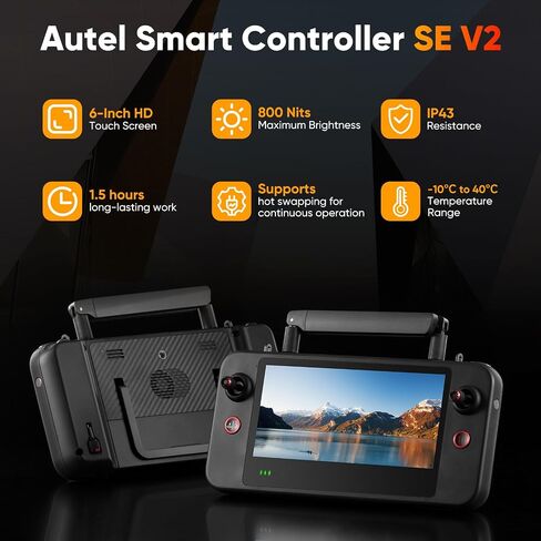 2026 Autel Robotics EVO Lite 6K Enterprise Basic Combo, 1’’ CMOS 6K Resolution, 16X Digital Zoom, 40 Minute, AI Target Recognition, 866g, 3-Way Obstacle Sensing, 39370ft (12KM) Transmission in Kuwait