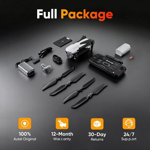 2026 Autel Robotics EVO Lite 6K Enterprise Basic Combo, 1’’ CMOS 6K Resolution, 16X Digital Zoom, 40 Minute, AI Target Recognition, 866g, 3-Way Obstacle Sensing, 39370ft (12KM) Transmission in Kuwait