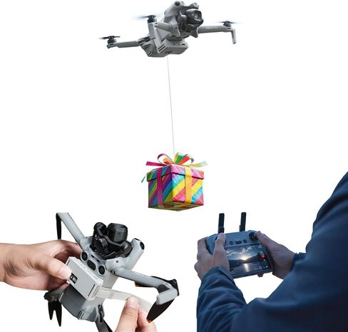 قطارة الحمولة LKTOP Matrice 350 RTK/400 لطائرة DJI M350/M400 بدون طيار، نظام إسقاط هوائي على 4 مراحل، إطلاق قطرة طُعم الصيد، ملحقات قاذف جهاز النقل للإنقاذ/الصيد (الحمولة القصوى 55 رطل) in Kuwait
