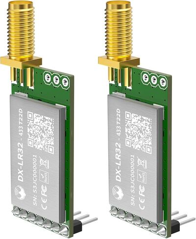 Loongtrek-2PCS DX-LR31 لا يتطلب تطوير وحدة واجهة Semtech SX1262 LORA UART AT Conman 868/915MHz 22 dBm 5KM طويلة المدى متوافقة مع شهادة Arduino CE FCC (LR31-900T22S *2 قطعة) in Kuwait