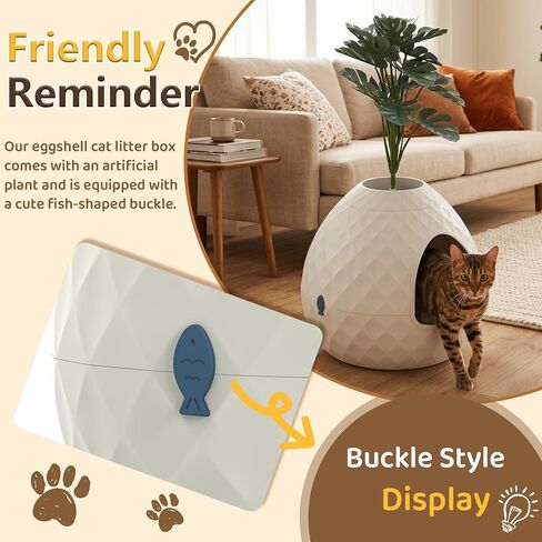 Hidden Cat Litter Box Enclosure with Removable Planter Top Plant Litter Box Hidden Litter Box Vented for Odor Control Multi-Functional for Living Room Indoor White in Saudi Arabia