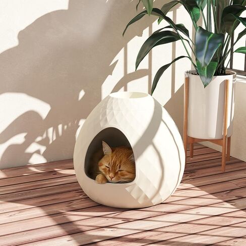 Hidden Cat Litter Box Enclosure with Removable Planter Top Plant Litter Box Hidden Litter Box Vented for Odor Control Multi-Functional for Living Room Indoor White in Saudi Arabia
