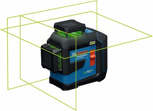Bosch GLL300-42GL 360º Green-Beam Three-Plane Leveling and Alignment Laser, Self-Leveling, Li-Ion Battery, USB-C Charging, IP65 Rated, 100 Ft. Range in Kuwait