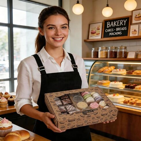 12 عبوة من صناديق Charcuterie To Go، صناديق الوجبات الخفيفة مقاس 33.02 سم × 25.4 سم × 2.8 سم مع 4 حجرات ونافذة، تتضمن 48 كوب صلصة، وملصق شكرًا لك، وأوراق ورق كرافت، وحاويات إخراج المخبوزات لتقديم الطعام in Kuwait