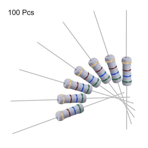 uxcell 100Pcs 560 Ohm Resistor, 1W 5% Tolerance Metal Oxide Film Resistors, Axial Lead, Flame Proof for DIY Electronic Projects and Experiments in Kuwait