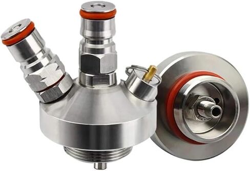 Mini Keg Dispenser Double Ball Lock Spear Stainless Steel Beer Growler Spear With 30cm Silicone Hose For 2/3.6/4/5/10L Mini Keg in Kuwait