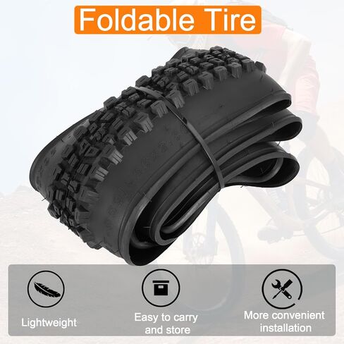 إطارات دراجة جبلية مقاس 26 بوصة قابلة للطي مجموعة إطارات بديلة لدراجات 26x2.25 26x2.30/56-559 26x2.35 MTB، هجينة، ودراجات الركاب in Kuwait