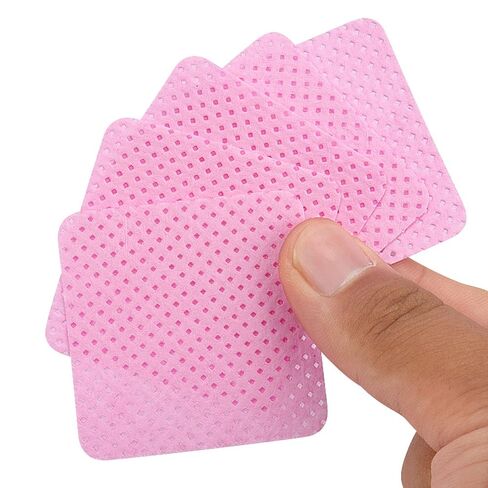 Lint Free Nail Wipes, 1200Pcs Pink Eyelash Extension Glue Cleaning Wipes, Absorbent Soft Non-Woven Fabric Gel Nail Polish Remover Pads, No Lint Nail Cotton Pads for Eyelash Extensions Nails Lash Glue in Kuwait