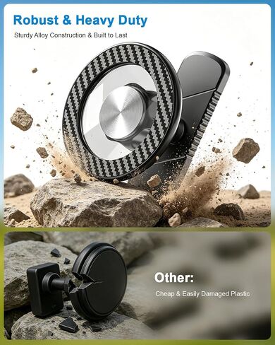 Magnetic Golf Cart Phone Holder for MagSafe iPhone, 360° Rotation Alloy Mount, Hands-Free Golf Cart Phone Stand, Golf Accessories Gifts for Men Dad Husband, Birthday & Holiday Golf Gadgets in Kuwait