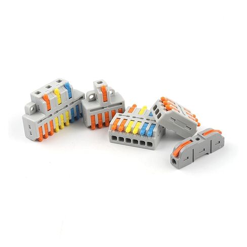 Universal Compact Wiring Splicing Conector 10PCS Universal Compact Wire Connector Splitter Quick Electrical Cable Splice Terminal Block for 28-12AWG Small Wiring Connector(D3-3Meter) in Kuwait