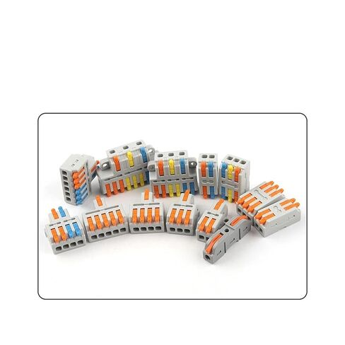 Universal Compact Wiring Splicing Conector 10PCS Universal Compact Wire Connector Splitter Quick Electrical Cable Splice Terminal Block for 28-12AWG Small Wiring Connector(D3-3Meter) in Kuwait