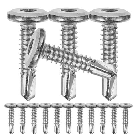 VALICLUD 20pcs Stainless Steel Self-Drilling Screws Flat Head Hex Socket Threaded Screws for Guard Railing and Metal Fencing Installation in Kuwait