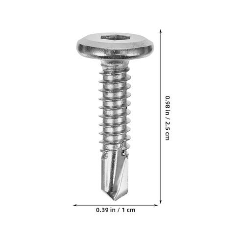 VALICLUD 20pcs Stainless Steel Self-Drilling Screws Flat Head Hex Socket Threaded Screws for Guard Railing and Metal Fencing Installation in Kuwait