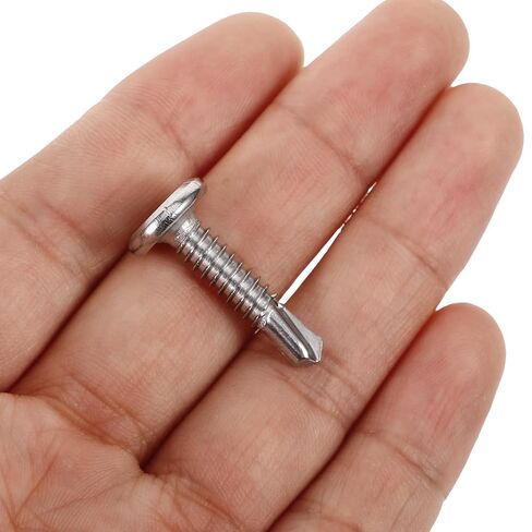 VALICLUD 20pcs Stainless Steel Self-Drilling Screws Flat Head Hex Socket Threaded Screws for Guard Railing and Metal Fencing Installation in Kuwait
