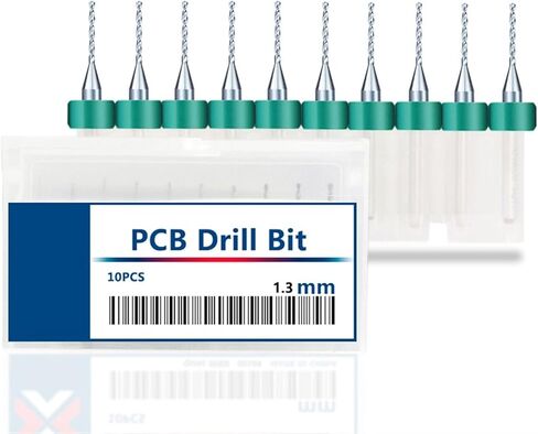 10Pcs Micro Diamond Tip Twist Drill Bits Set, Heavy Duty Diamond Drill for Glass Ceramic Tile Jewelry Drilling(1.3mm,1box(10pcs)) in Saudi Arabia