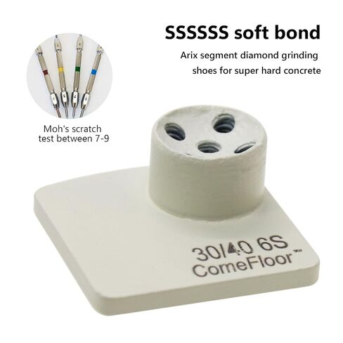 قرص طحن الخرسانة، قطعة ARIX 30/40 Grit SSSSSS ألماس معدني ناعم لإعداد الأرضيات الصلبة للغاية، متوافق مع مطحنة Husqvarna، 9 قطع in Kuwait