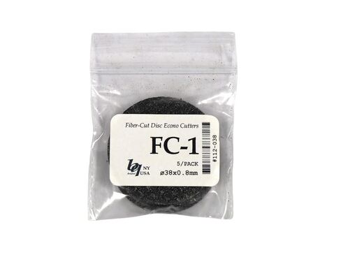 أقراص قطع الألياف من مختبر الأسنان Econo FC-1 - 38 × 0.8 × 1.6 مم - تدوم طويلاً، مقاومة للكسر، تقطع المعادن الصلبة والأكريليك - 5 أقراص في كل عبوة in Kuwait