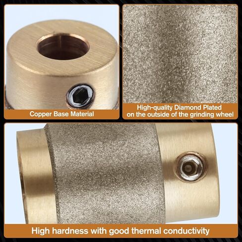 SPEEDWOX Glass Grinder Bits 3/4" Stained Glass Drill Bits Stained Diamond Grinder Bit Head Tools Stain Tools and Supply Diamond Grinding Wheel Stained Ceramic Glass Abrasive Tool for Stained Glass in Kuwait