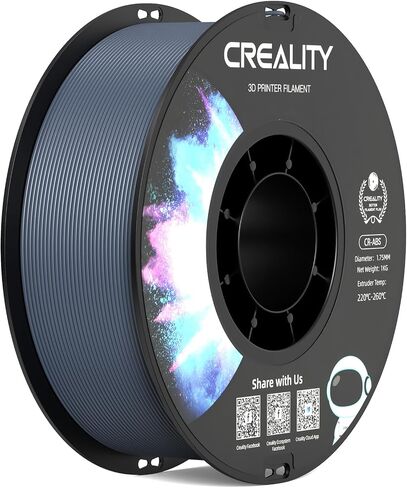 Creality ABS Filament 1.75mm أسود، خيوط طابعة ثلاثية الأبعاد، مقاومة ممتازة، عديم الرائحة وغير سامة، ثبات، قوي، 1 كجم (2.2 رطل) خيوط طباعة للطابعة ثلاثية الأبعاد in Kuwait