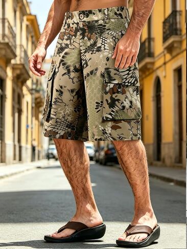 شورت كاجوال للرجال، شورت خارجي سريع الجفاف قابل للتنفس مع جيوب، يمكن غسله في الغسالة لممارسة الرياضة والسفر in Kuwait