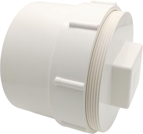 قابس تنظيف PVC، 6 بوصات NPT ذكر ملولب غطاء غطاء تنظيف المجاري المتدفق، تركيب أنابيب PVC DWV متصل بأنابيب الصرف الصحي والصرف الصحي لأنظمة أنابيب الصرف الصحي in Kuwait