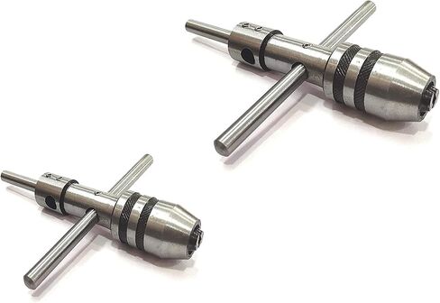 T Type Tap Wrench Pilot Spindle Set of 2 Piece 1/16" to 1/4" & 1/4" to 1/2" I Tapping -Threading - Reaming I Made In India in Kuwait