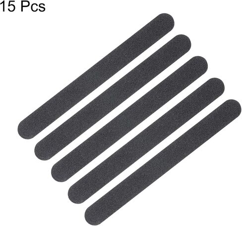 HARFINGTON 15pcs Sanding Sticks 100,180 Grit Match Sanding Sticks for Fine Detailing Sanding Tools Plastic Models Assorted Metal Wood Buffing, Black in Kuwait