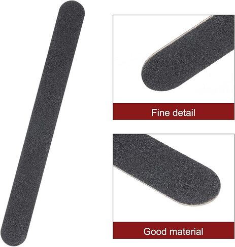 HARFINGTON 15pcs Sanding Sticks 100,180 Grit Match Sanding Sticks for Fine Detailing Sanding Tools Plastic Models Assorted Metal Wood Buffing, Black in Kuwait