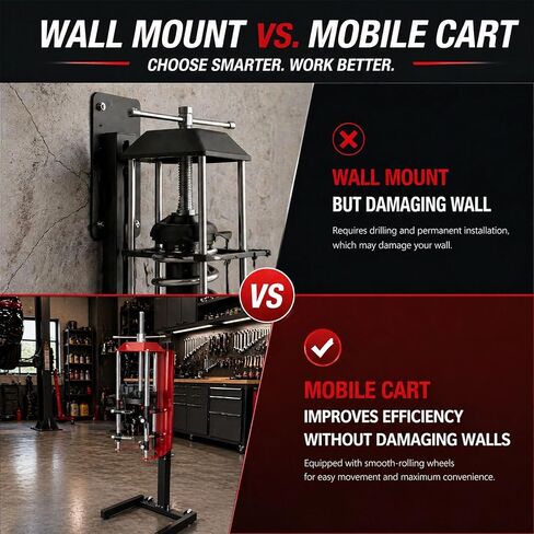 Mobile Cart for 7600 Strut Compressor, Compatible with BRA764 & 7600 Models, Swivel Wheels Design Facilitates Movement, Improves Work Efficiency & Workshop Organization in Saudi Arabia