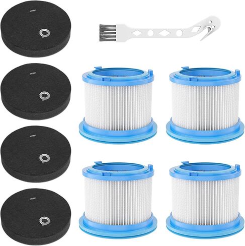 استبدال مرشحات فراغ Leemone لـ Bissell PowerClean FurGuard 280W Model 4052 4039 4137، PowerClean Furfinder 200W اللاسلكي القائم بذاته، 4 مرشحات و 4 منصات ما قبل التصفية تتضمن مجموعة in Kuwait