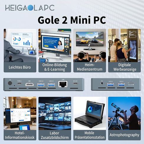 Mini PC ، 12th Gen Alder Lake- N100 Firewall Micro Appliance ، 16GB RAM 256GB EMMC ، سطح المكتب المصغرة بدون مروحة مع LAN 2.5G Ethernet دعم مزدوج عرض 4K 60Hz in Kuwait