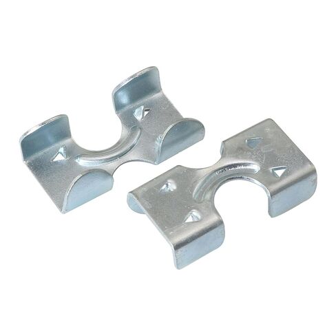 10PCS Silver Stainless Steel Double Clamp End Fitting Suitable for 3/8 Inch to 1/2 Inch Twisted or Braided Rope in Kuwait
