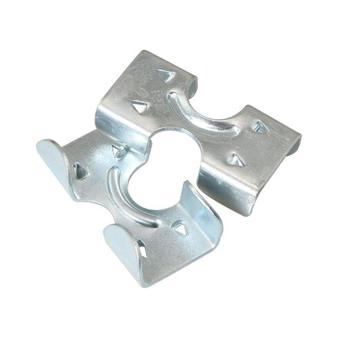 10PCS Silver Stainless Steel Double Clamp End Fitting Suitable for 3/8 Inch to 1/2 Inch Twisted or Braided Rope in Kuwait