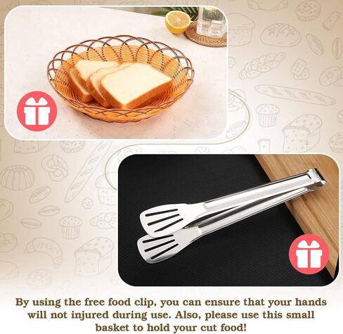 Manual Adjustable Bread Slicer Homemade Sourdough Bread Cutter with Scale Line, Bottom Suction Cup, with Clip and Plate (White) in Kuwait