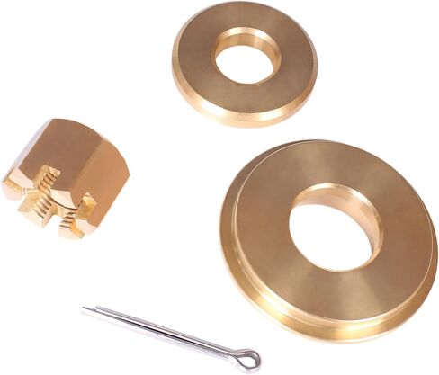 Boat Engine 90506-ZX2-C00 Washer, 90512-ZX2-C00 Propeller Spacer, 90301-ZW1-B00 Castle Nut, 90758-ZW1-B00 Cotter Pin for Honda 115HP 135HP 150HP 175HP 200HP 225HP 250HP Propeller Hardware Kit in Kuwait