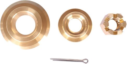 Boat Engine 90506-ZX2-C00 Washer, 90512-ZX2-C00 Propeller Spacer, 90301-ZW1-B00 Castle Nut, 90758-ZW1-B00 Cotter Pin for Honda 115HP 135HP 150HP 175HP 200HP 225HP 250HP Propeller Hardware Kit in Kuwait