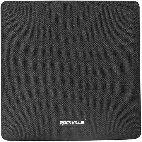 Rockville Cube 70V Black Pair 3.5" Commercial Wall Speakers, Swivel Mount, 70V Tap Settings, Clear Audio, for Restaurants and Offices, 3-piece in Saudi Arabia