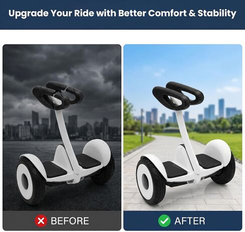 Ronyes Knee Control Pad Replacement Compatible with Segway Ninebot S, High-Density Foam Control Pad Assembly for Self Balancing Scooter, Ergonomic Non-Slip Cushion Accessory, Black in Kuwait