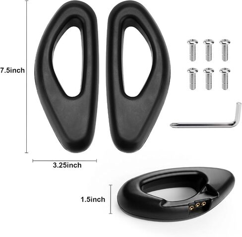 Ronyes Knee Control Pad Replacement Compatible with Segway Ninebot S, High-Density Foam Control Pad Assembly for Self Balancing Scooter, Ergonomic Non-Slip Cushion Accessory, Black in Kuwait