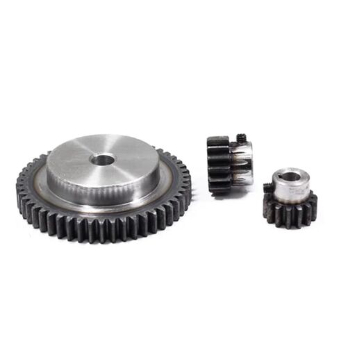 1M50T Hole 8-10-12-14-15mm Spur Gear Teeth Pinion 45# Steel 1/2/3/4/5/6Pcs(14mm,5PCS 1M50Teeth) in Kuwait