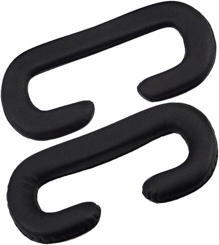 jojofuny 2pcs بو الجلود Vr قناع العين وسادة الإسفنج وسادة لVive تنفس استبدال غطاء الوجه لراحة الواقع الافتراضي تصميم سهل التنظيف للاستخدام الممتد in Kuwait
