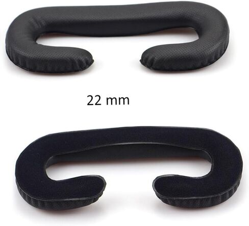jojofuny 2pcs بو الجلود Vr قناع العين وسادة الإسفنج وسادة لVive تنفس استبدال غطاء الوجه لراحة الواقع الافتراضي تصميم سهل التنظيف للاستخدام الممتد in Kuwait