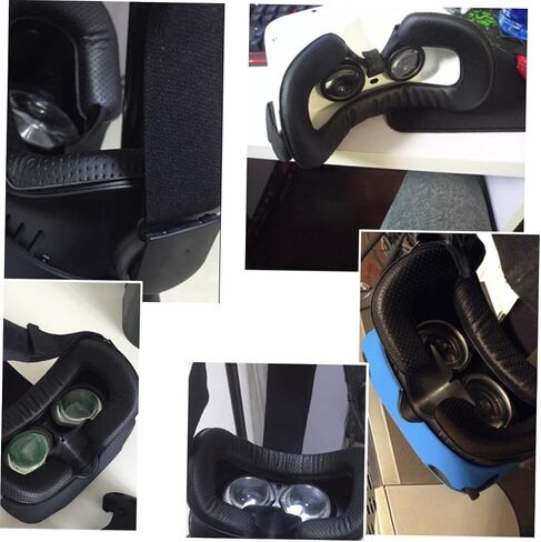 Jojofuny 2 قطعة Vr قناع العين وسادة بولي Pu الجلود الإسفنج منصات ل Vive مريحة الوجه استبدال سهلة لتنظيف العين منصات عشوائي in Kuwait