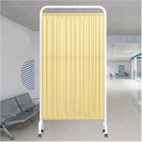 Medical Privacy Screen,Standing Door Partition with Wheels,1-5 Panel Folding Mobile Room Divider,Suitable for Wards/Beauty Salons/Hospitals(Dark Blue,5-Panel) in Saudi Arabia