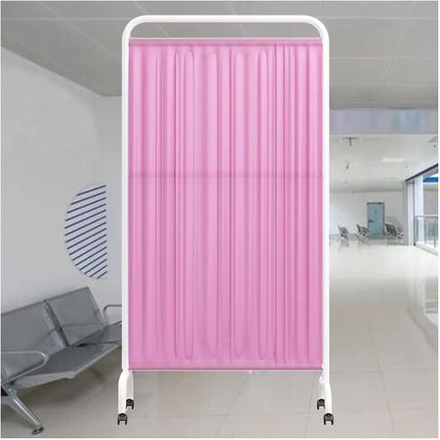 Medical Privacy Screen,Standing Door Partition with Wheels,1-5 Panel Folding Mobile Room Divider,Suitable for Wards/Beauty Salons/Hospitals(Brown,4-Panel) in Saudi Arabia