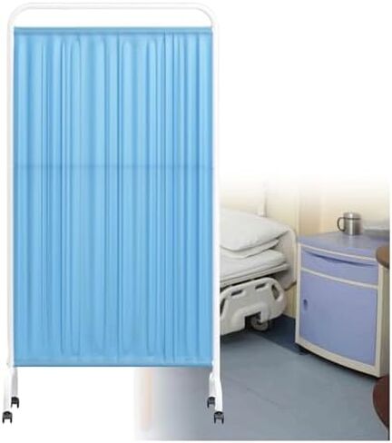 Medical Privacy Screen, Removable Folding Protective Room Divider with Wheels for Office, Restaurant, Beauty Salons, Hospital, 4-Panel in Kuwait
