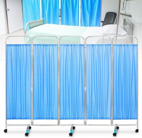 Folding Privacy Screen on Wheels, Portable Freestanding Room Divider for Bedroom, Living Room, Office in Saudi Arabia