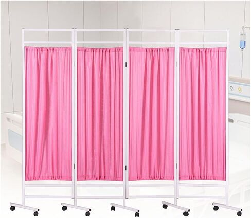 Medical Privacy Screen, Foldable Room Divider with Removable Nylon Silk Fabric, Mobile and Portable Design for Patient Privacy Solutions in Saudi Arabia