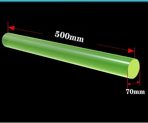 Rubber Rod Semi-Transparent Polyurethane Solid Rod Used for Mechanical DIY Industrial Metallurgy, Length 500mm,6mm×500mm in Saudi Arabia